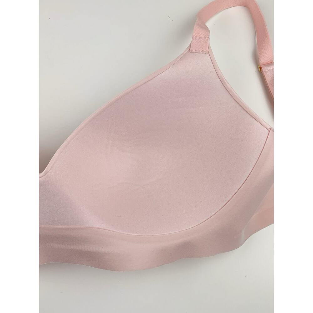 New Victorias Secret Body By Victoria No Wire Plunge Bra Pink M-DD 36DD 38DD - Picture 7 of 11